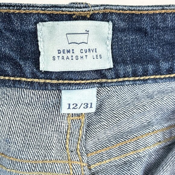 Levi's San Francisco | Demi Curve Straight Leg Jeans | Mid-Rise Denim Size 12/31 - Picture 8 of 16